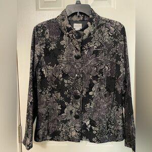 Chico’s Black/Gray Blazer, medium